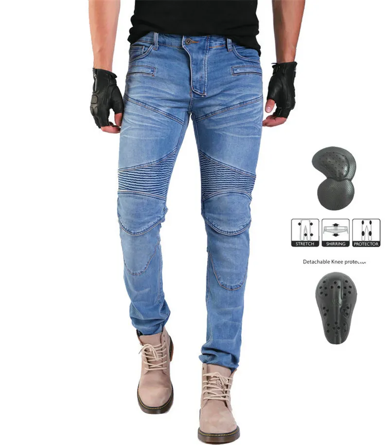 

Senior protective gear PK718 motorcycle Kominie anti-fall trousers Knight riding denim racing pants distribution protection