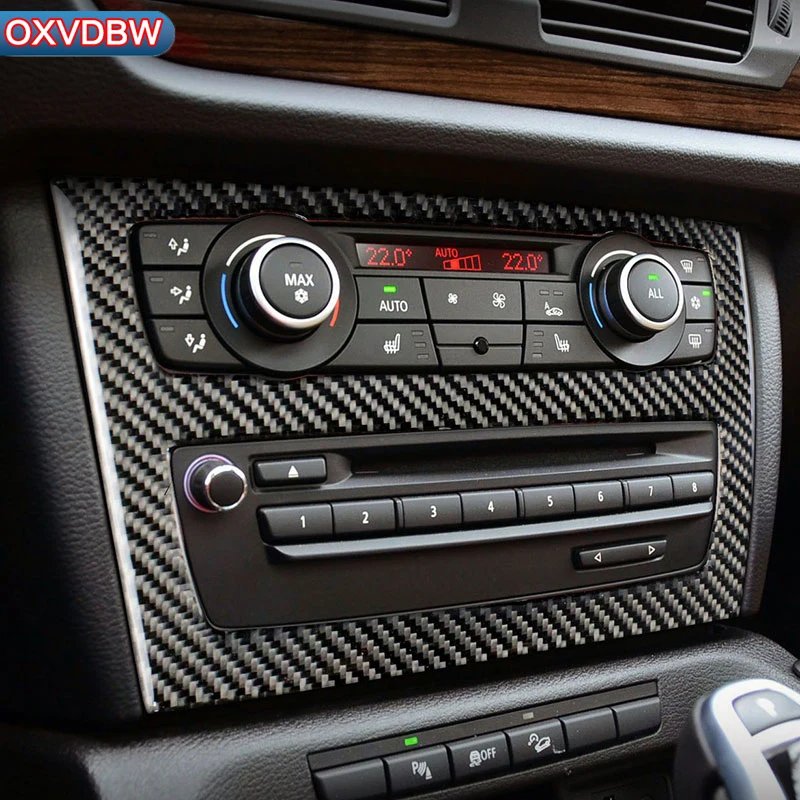 Для BMW E84 X1 2011 2015 автомобильные аксессуары интерьер углеродного волокна