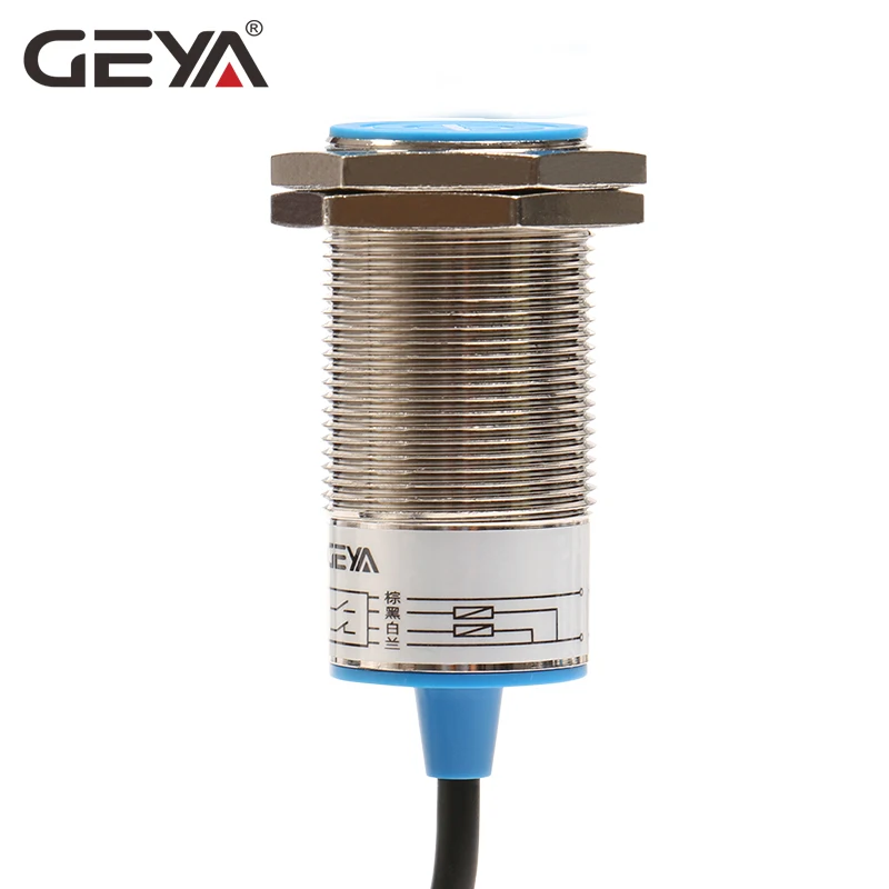 

GEYA Proximity Sensor 10mm Sensing Distance Proximity Switch NPN PNP DC 10-30V M30 Screw Size