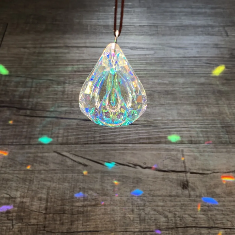 H& D хрустальная люстра призмы 3 шт. Кристалл Suncatcher Радуга производитель украшения дома свадебные украшения, аксессуары(76 мм Loquat
