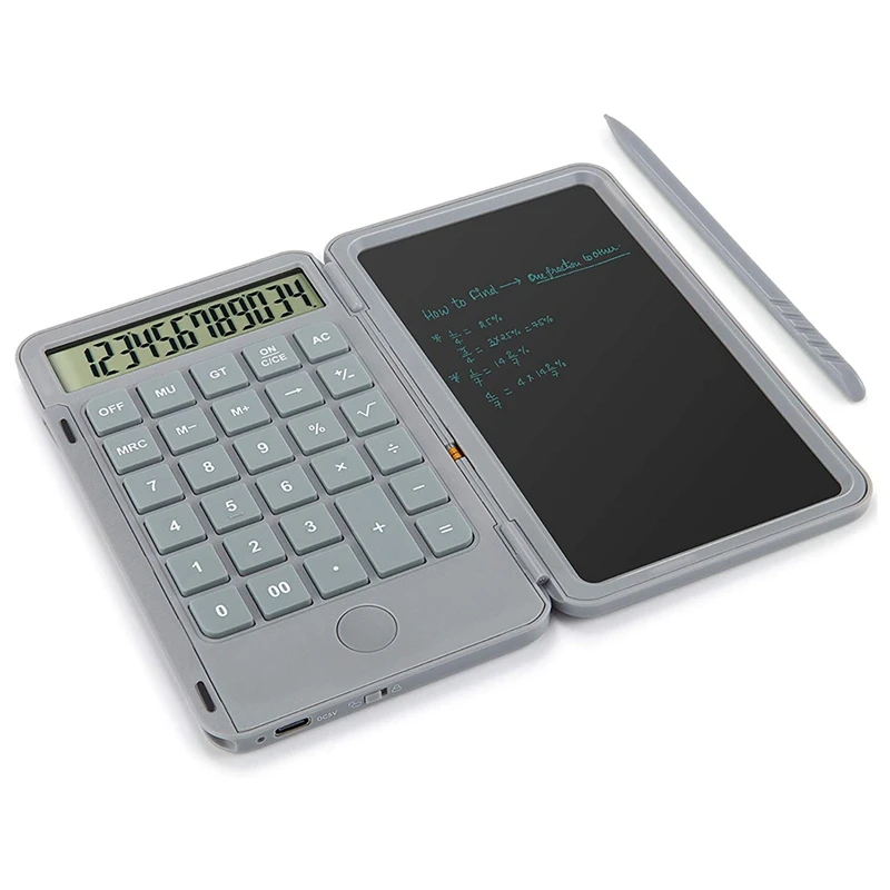 Calculator, Standard Function Desktop Calculator With 6.5 Inch Lcd