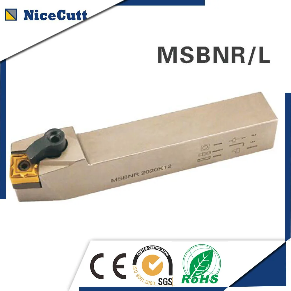MSBNR2020K12 MSBNL2020K12 Nicecutt держатель внешнего токарного инструмента для SNMG вставки токарного станка держатель инструмента