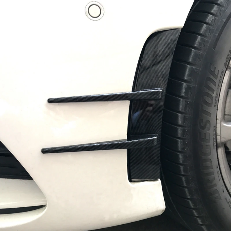 Автомобиль углеродного волокна передний бампер спойлер фланг ветер нож для Mercedes Benz класс A180 A200 A220 W177