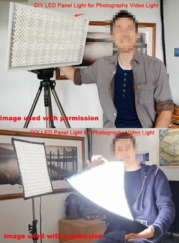 

DIY LED U-HOME High CRI Ra 97+ LED Strip Lights SMD5630 Daylight White 5500K-6000K for Camera Movie Film DIY LED Light Panel