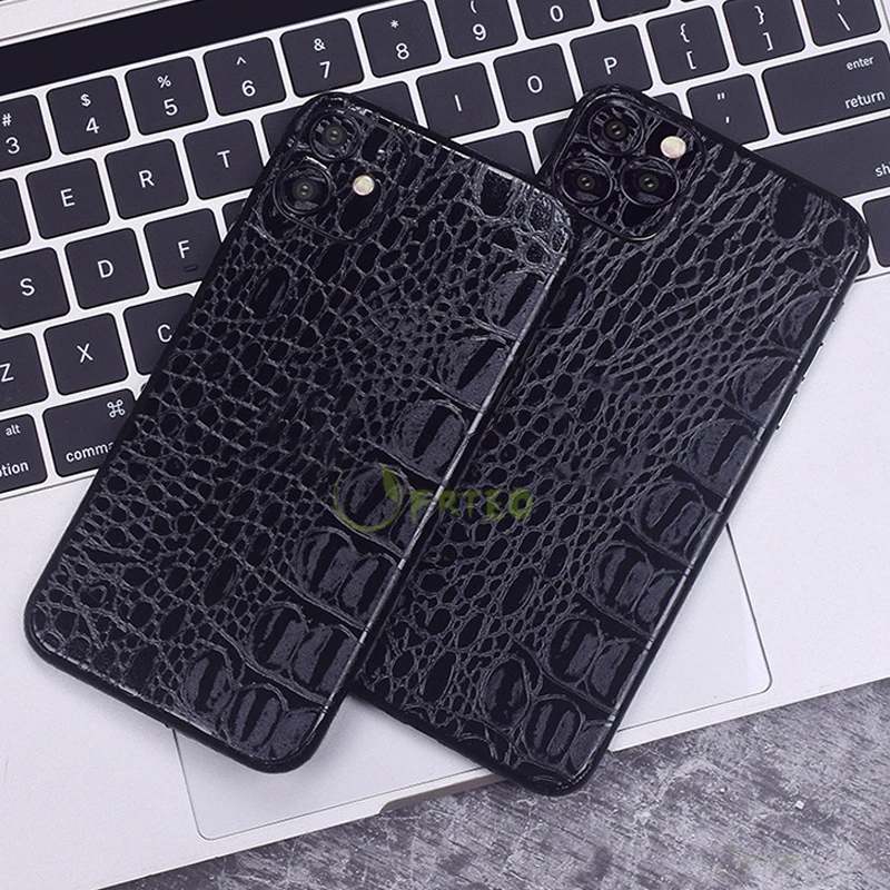 Ультратонкая Роскошная наклейка для телефона для iPhone 11 Pro Max 11 Pro 11 Аллигатор Текстура ПВХ наклейка s задний экран Декоративная кожа