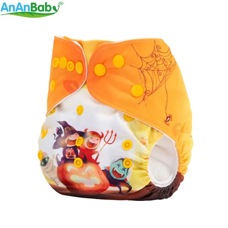 {AnAnBaby} 2017 Горячая Распродажа Новая позиция Принты Ткань подгузники многоразовые моющиеся праздник положение Ткань Подгузники