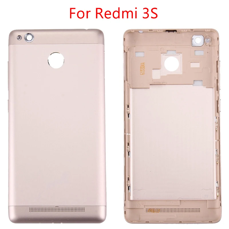 Совершенно для Xiaomi Redmi 3S 3 крышка батареи средняя панель Замена для Xiaomi Redmi 3 задняя дверь корпус