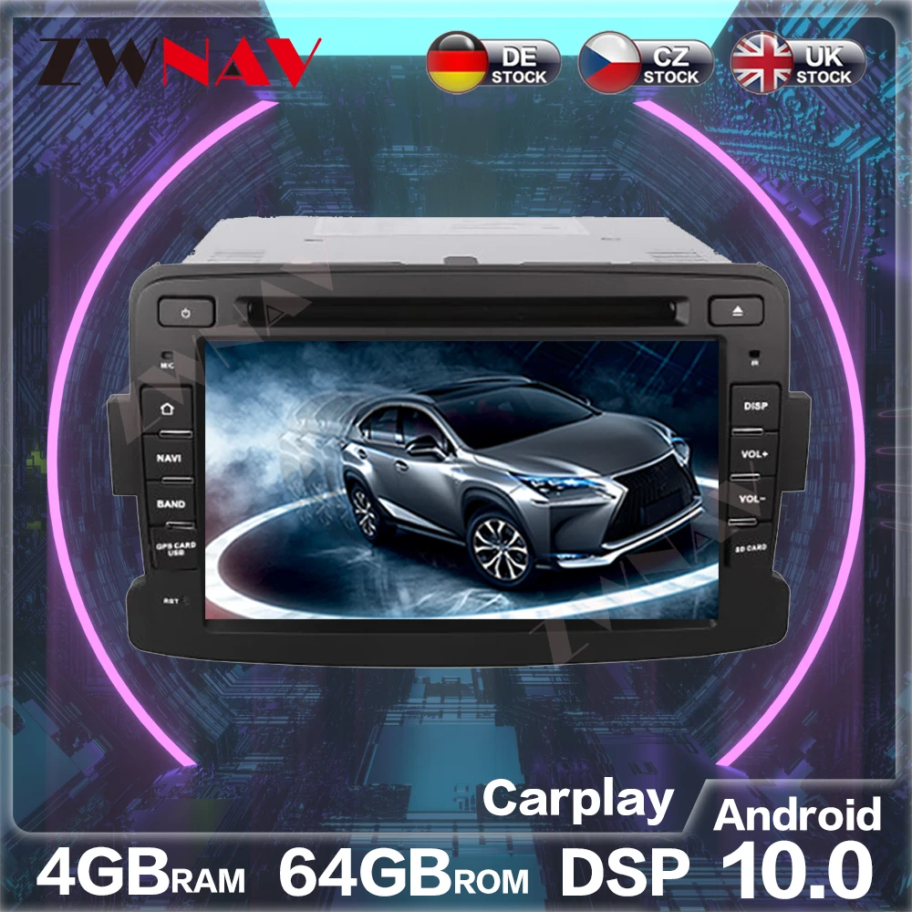 

Android 10.0 Car Multimedia Player for Renault Duster 2010-2015 GPS Navigation Touchscreen FM AM Radio Stereo Mirrorlink PX6 DSP