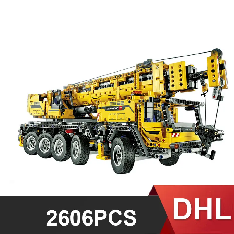 

20004 2606Pcs Technic Motor Power Mobile Crane Mk II Model Building Kits Blocks Bricks Christmas Gift Toy 42009