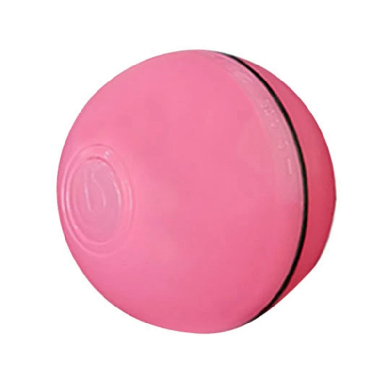 Red Игрушки для кошек, электрический USB мяч для домашних животных, светодиодный эластичный мяч для маленьких собак, Интерактивная тренировочная игрушка для кошек - Color: Red