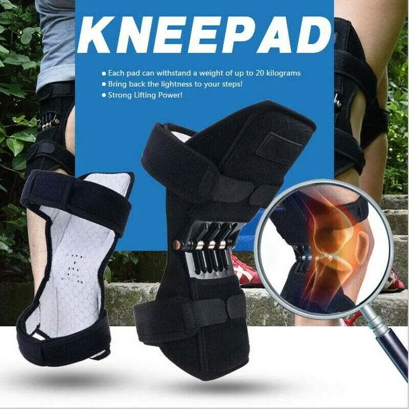  Dropshipping Joint Support Knee Pads Power Lift Breathable Non-Slip Powerful Rebound Force Knee Boo