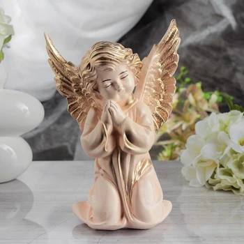

Figurine "Angel with wings" beige, 28 cm