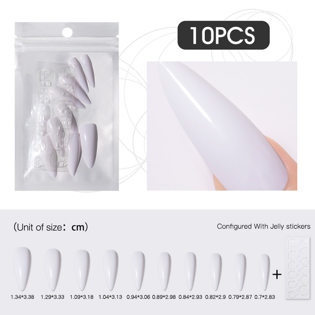 10PCS/LOT False Nail Color Artifical Fake Nails Art  All For Manicure Press On Nail Gel Tools Matt Gel Art Design