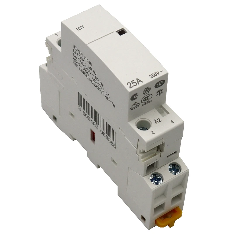 CT 2P 25A 220V/230V 50/60HZ Din rail ac контактор для дома 2NO или 1NO 1NC|ac contactor|contactor achousehold contactor |