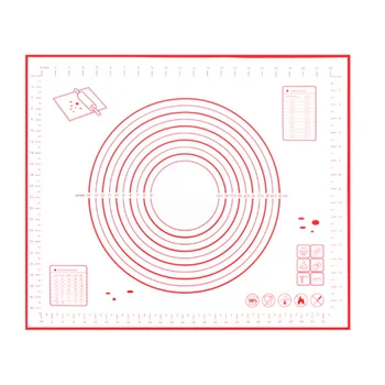 

Silicone Kneading Pad with Scale Baking Tool High Temperature Resistant Silicone Kneading Pad Non-Stick Dough Pad