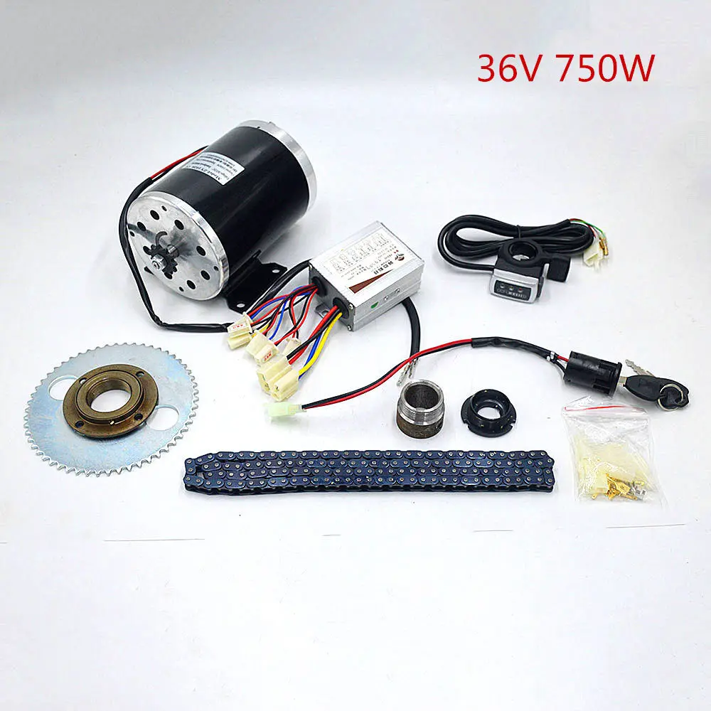 36V 750W B 24-48 в 500-1000 Вт Электрический скутер мотор электрический велосипедный ремень привод MY1020 высокоскоростной ремень мотор электрический скутер конверсионный комплект - Цвет: 36V 750W B