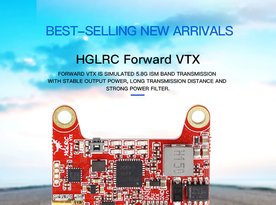 HGLRC вперед VTX 5,8G 48CH 25/50/100/200/400 МВт переключаемый fpv-передатчик с MMCX антенны для гоночного дрона с дистанционным управлением запасные части