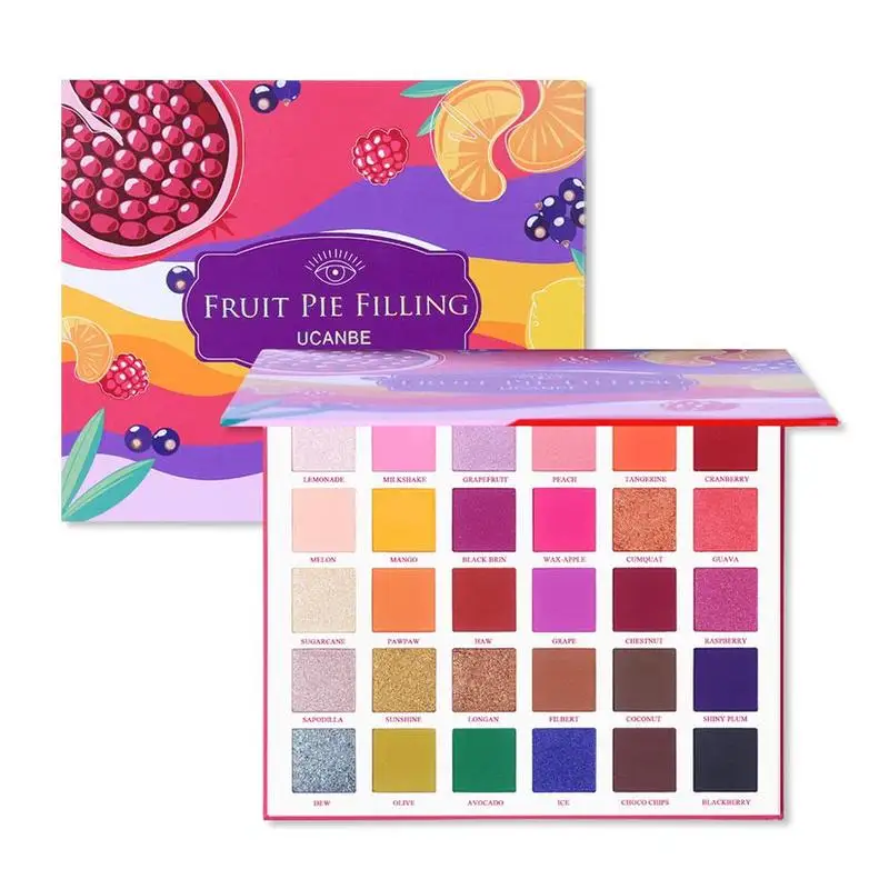 

UCANBE Eyeshadow Pallete Filling Eye Shadow Palette Makeup Kit Vibrant Bright Glitter Shimmer Matte Shades Pigment 30 Colors