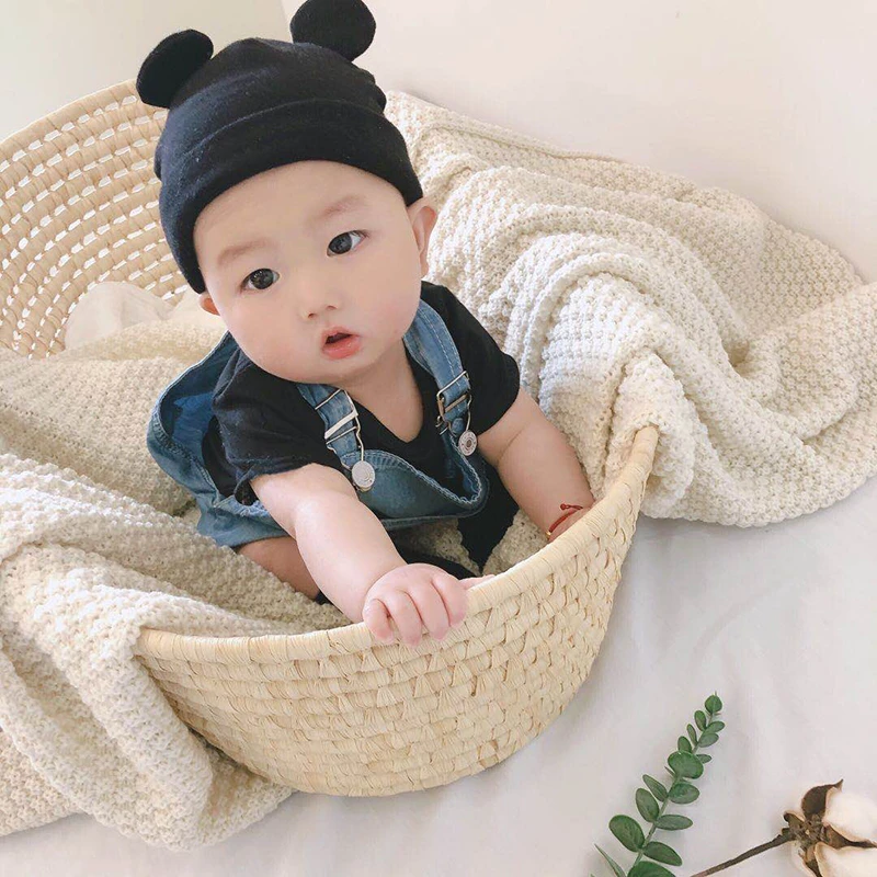 디즈니 데님 Rompers 새로운 여름 가을 옷 Uni암소 소년 미키 마우스 복장 소녀 소년 만화 OnesieRopa 비비