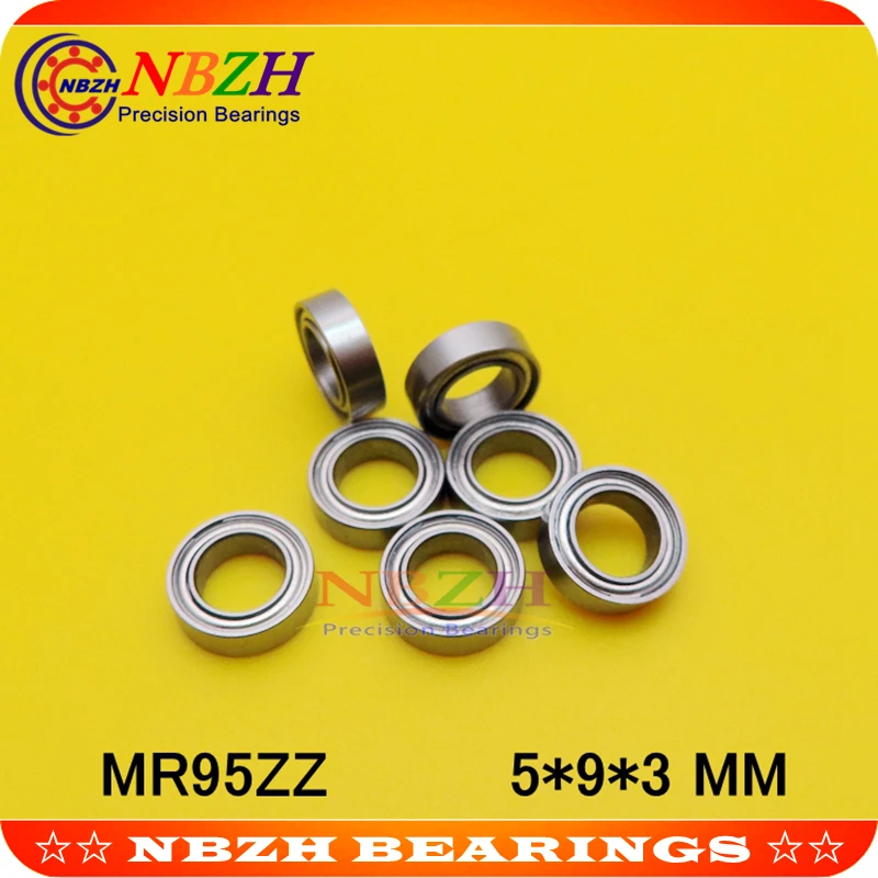 10 шт. MR95ZZ MR95-2RS SMR95ZZ SMR95-2RS ABEC-5 5X9X3 мм Глубокие шаровые подшипники MR95/L-950 ZZ