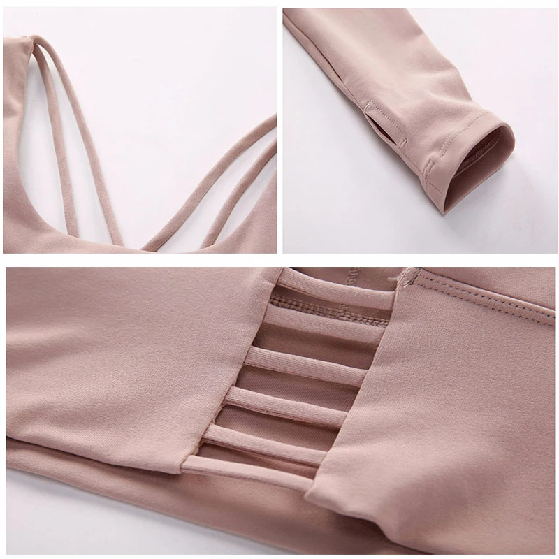 Спортивные рубашки для фитнеса женские сухие топы йоги с длинным рукавом мягкая