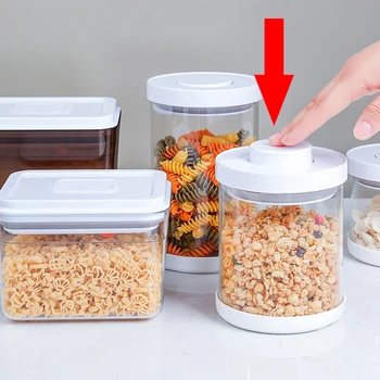 

Storage Tank Food Container Airtight Rice Flour Sugar Containers BPA Free High Borosilicate Cereal Dry Food Storage with Lids