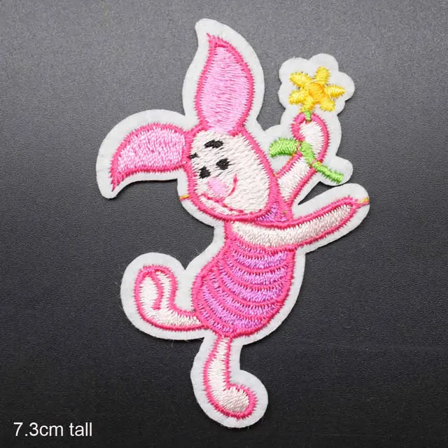 Disney Winnie The Pooh Piglet Eeyore Iron On Embroidered Clothes Patches For Girl Woman Clothing Stickers Garment Wholesale 4