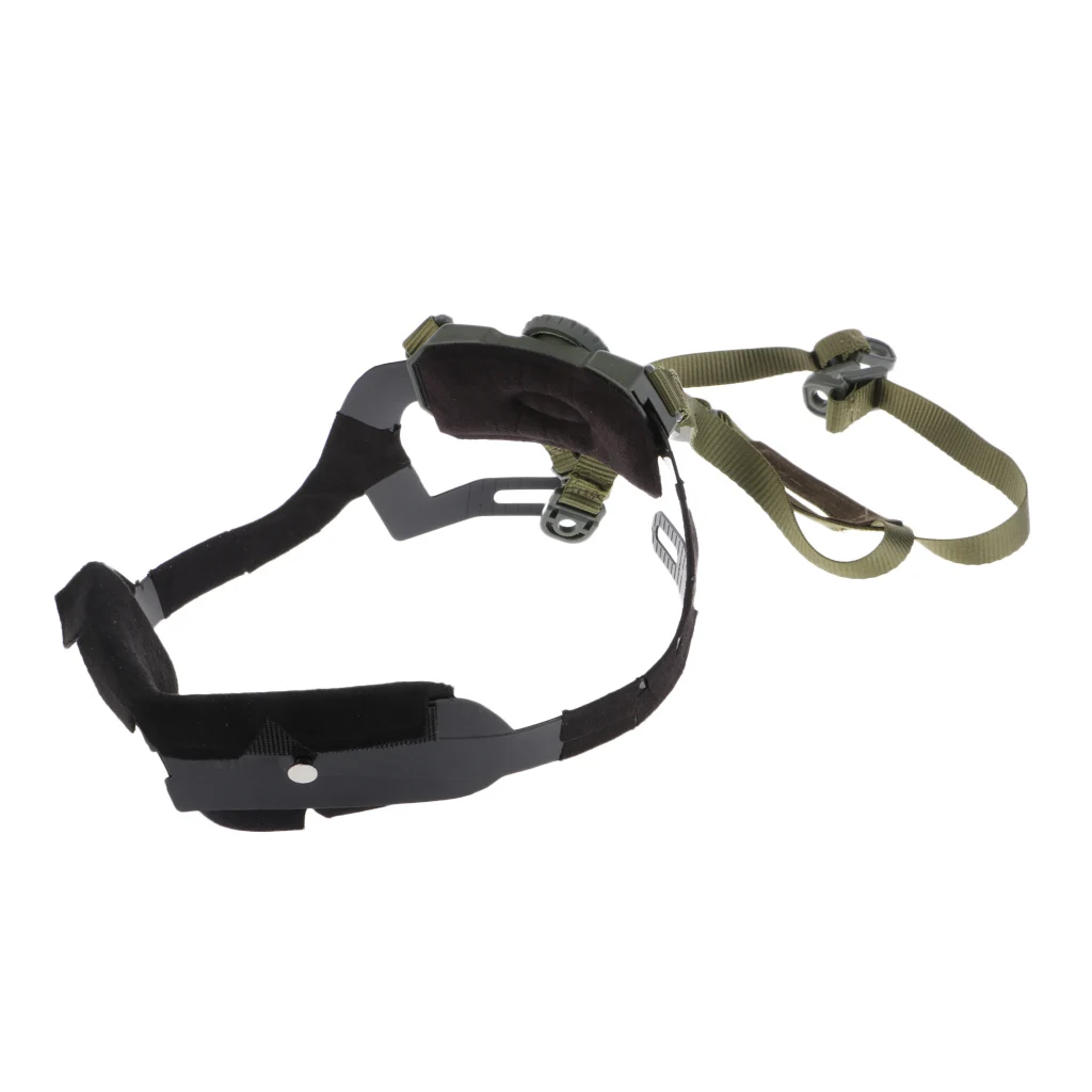4 Points Helmet Chin Strap w/ Screws & Nuts for Fast ACH MICH Helmet, H-Nape Pad Harness
