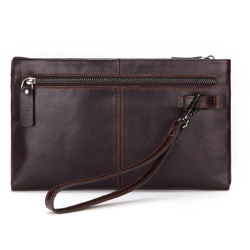 mens leather clutch wallet