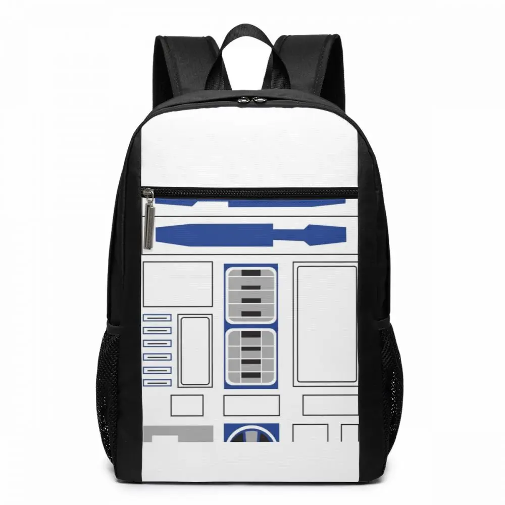 R2d2 рюкзак R2d2 рюкзаки с принтом Студенческая сумка Уличная Мужская-Женская Высококачественная трендовая сумка с несколькими карманами - Цвет: Robot Body