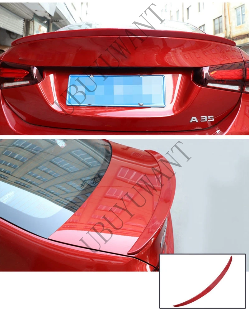 Для Mercedes-Benz V177 W177 A класс A200 A180 ABS Unpaint внешний задний спойлер задний багажник отделка багажника крыло