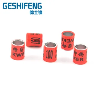 

7.5mm aluminum core with plastic coat racing pigeon rings