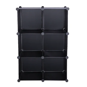 

6-Cube Storage Closet Organizer Shelves Cubes Organizer DIY Closet Cabinet J99Store