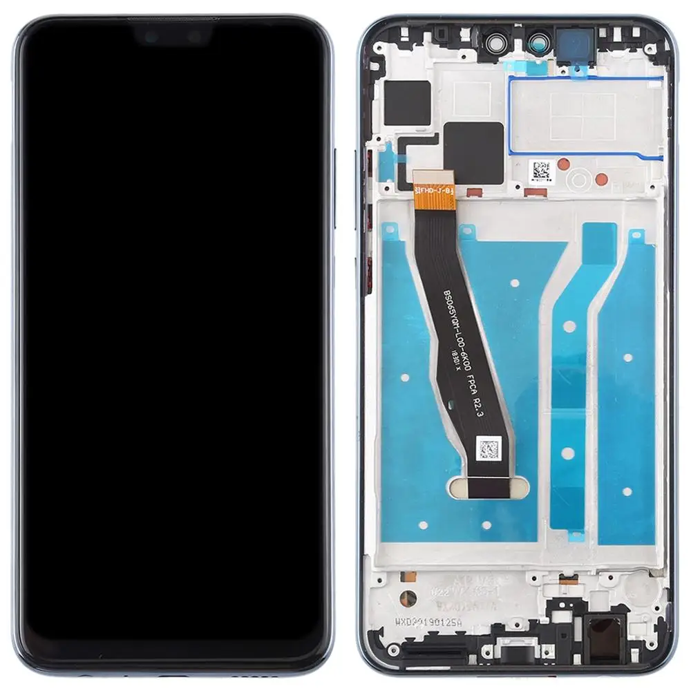 Черный IPartsBuy ЖК-экран и дигитайзер Полная сборка с рамкой для huawei Enjoy 9 Plus - Цвет: Черный