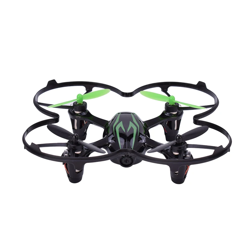 Hubsan H107C X4 2,4G 4CH 720P HD камера Радиоуправляемый квадрокоптер вертолет Дрон RTF со светодиодный подсветкой игрушки дистанционного управления черный Mode2