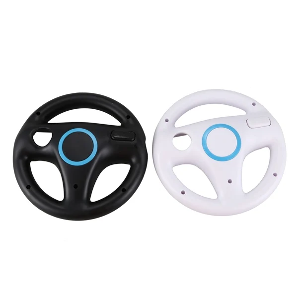 

White Black Steering Mario Kart Racing Wheel for Nintendo Wii Remote Game