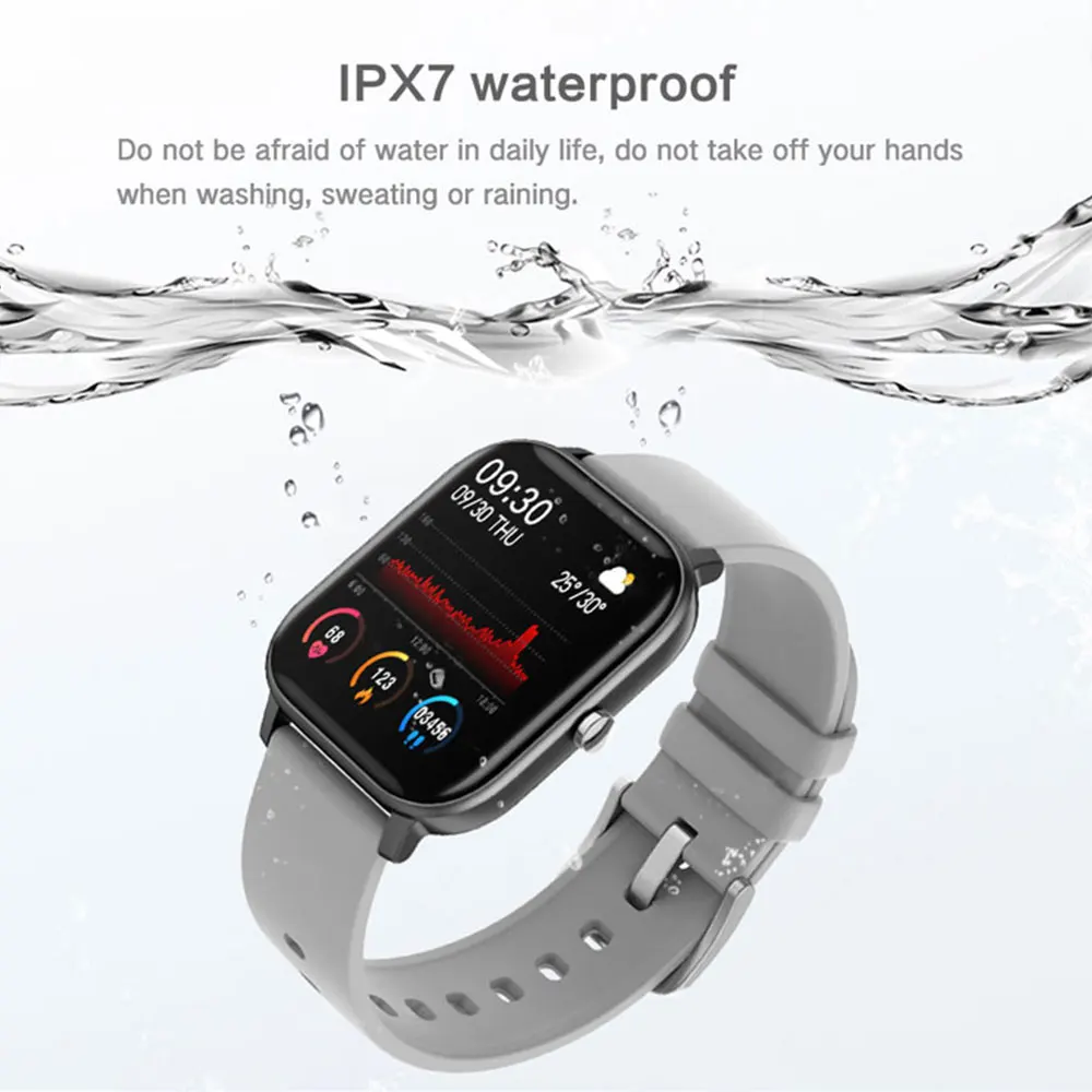 Lokmat P8 1.4 inch Full touch screen Smart watch Women Fitness Tracker  waterproof Bluetooth Clock Sport Men Smartwatch For IOS|Smart Watches| -  AliExpress