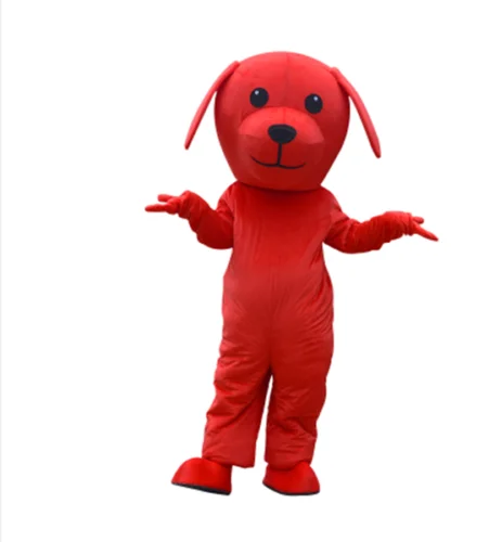 Red Костюм талисмана для собаки, костюмы для косплея, вечерние костюмы для игр, одежда, рекламная акция, карнавал, Хэллоуин, Рождество, Пасха, для взрослых - Цвет: Red