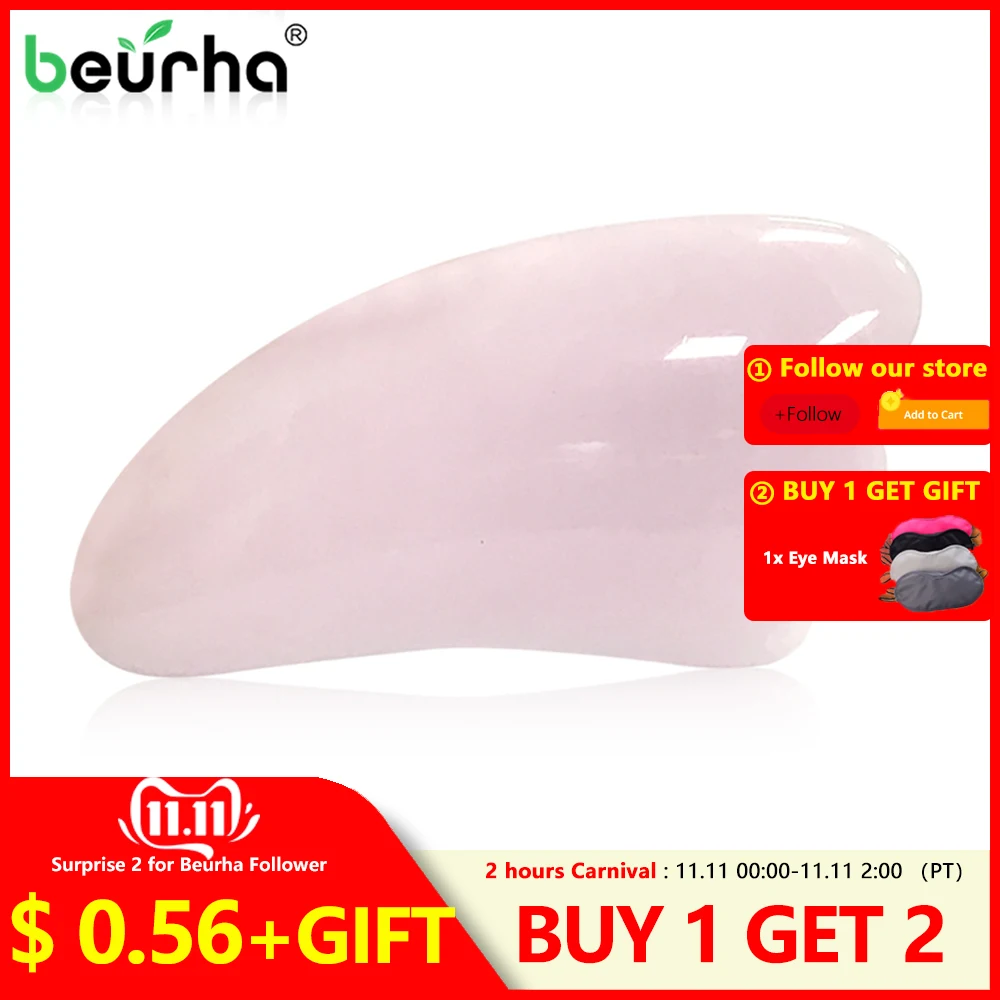 

Face Body SPA Massage Scraper Natural Jade Stone Scraping Massage Tool Anti-aging Guasha Skin Tightening Facial Massager