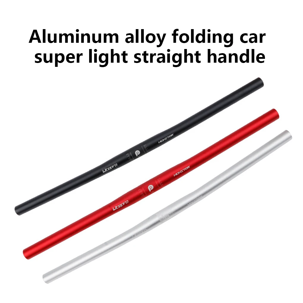 25.4 X 540/580mm Bicycle Handle Aluminum Alloy Folding Handlebar Ultra-light Straight Road Bike Bar Bicycle Accessories