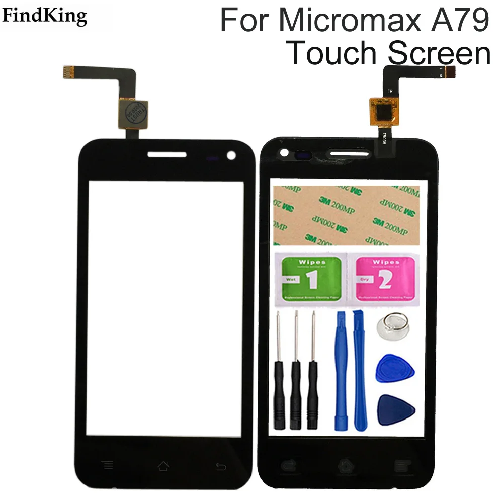 Сенсорный экран мобильный телефон переднее стекло для Micromax Bolt A79 сенсорная