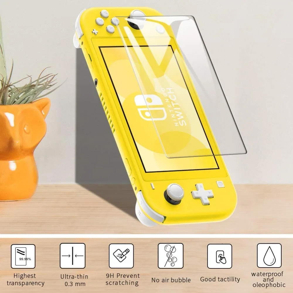 9H 2.5D Закаленное стекло для nintendo Switch Lite Защита экрана для kingd Switch Lite защитная пленка, стекло