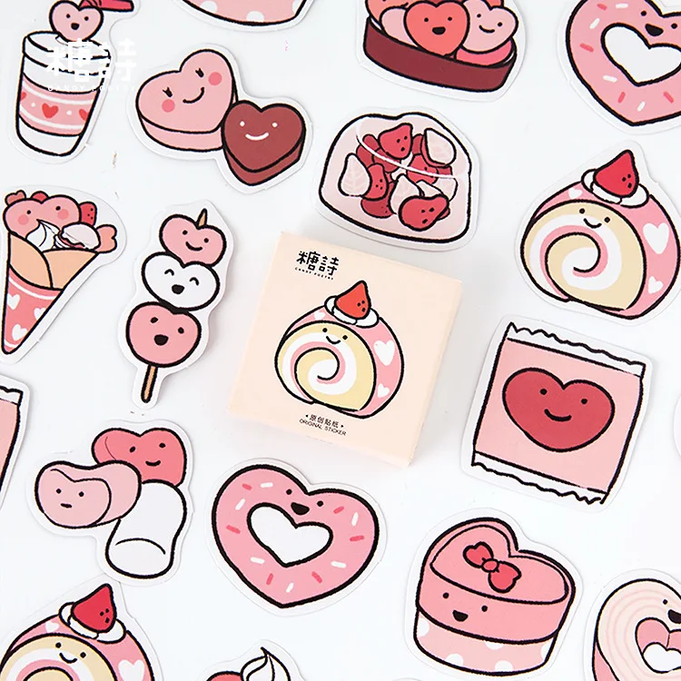 

45 pcs/pack Sweet Food Dessert Notes Bullet Journal Stationery Stickers Scrapbooking DIY Diary Album Stick Label