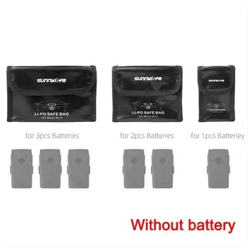 

Drone Mavic Air 2 Battery Safe Bag Lipo Fireproof Case 2 Storage Air Accessories Mavic Explosion-proof For DJI Battery Bag P2M9