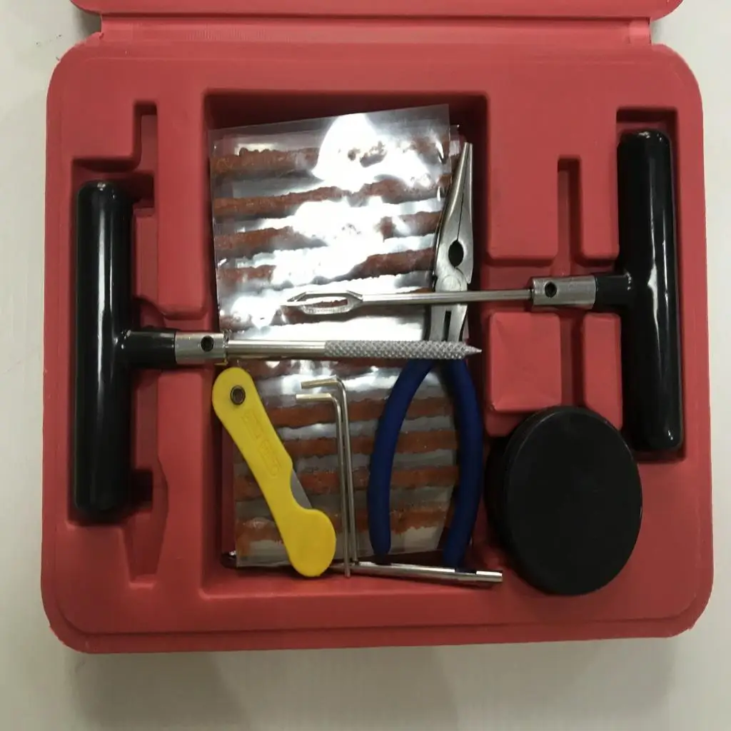 Heavy Duty Tire Repair Kit 43Pc for Car Bike Motorcycle Trailer RV ATV Jeep