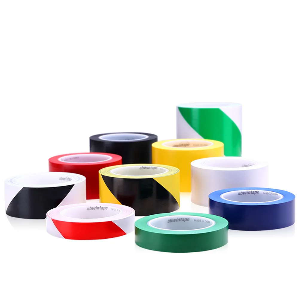 

Warning tape PVC black yellow zebra line warning landmark stickers ground 5S logo color lined floor tape