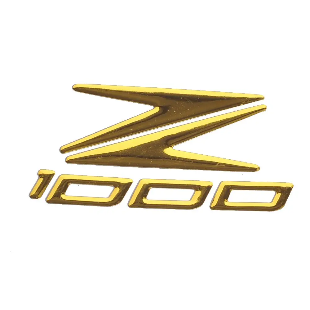Чехол для KAWASAKI Z1000 логотип Z1000 мотоциклетная нательная защита наклейка Shell 3D decal стикер, логотип - Цвет: Gold