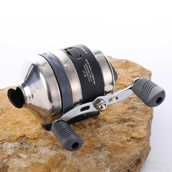 

BL35 Fishing Reels for Slingshot Shooting Fish Use Dart Stainless Steel Metal Wheel Closed Fishing Wheel Spinning Fishing Reel