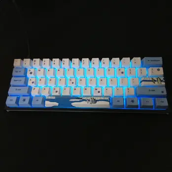 

Penguin Dye-Sublimation Keyboard Cute Keycaps PBT OEM Profile Keycap For GH60