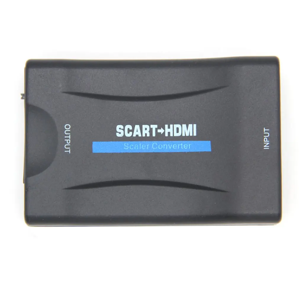 1080P SCART К HDMI видео аудио высококлассный конвертер адаптер для HD tv DVD для Sky Box STB Plug and Play с кабелем постоянного тока
